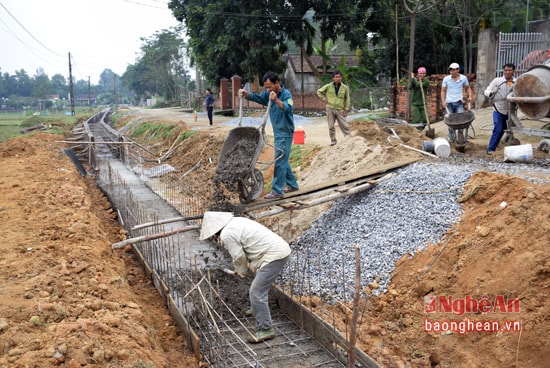 Xây dựng hệ thống thủy lợi đảm bảo tưới tiêu cho sản xuất nông nghiệp ở xã Thanh Phong, huyện Thanh Chương