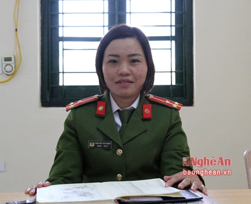 Thượng úy Nguyễn Thị Giang. 