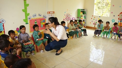 Bên trong một số lớp mầm non rất khang trang, sạch đẹp