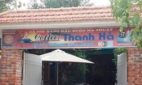 Quán cafe nơi xảy ra vụ việc.
