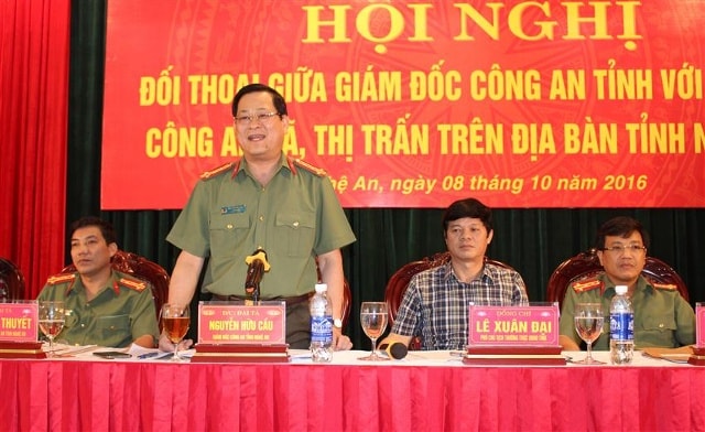 Đối thoại giữa Giám đốc Công an tỉnh với Trưởng Công an xã, thị trấn.
