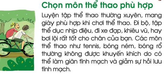 10 lời khuyên dành cho người bị suy tĩnh mạch - ảnh 8