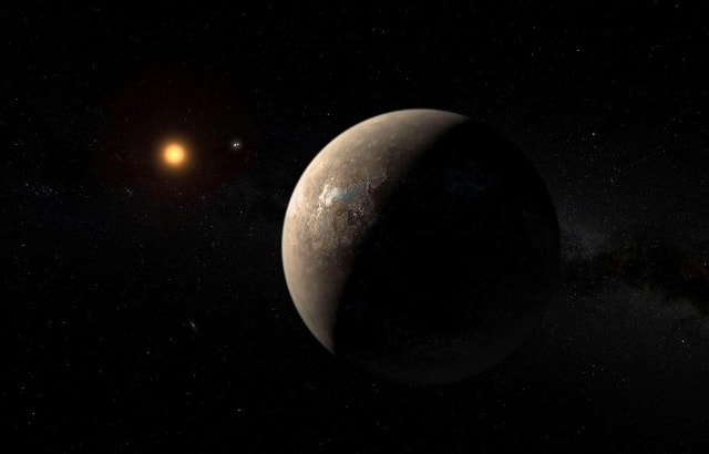 Các hành tinh quay quanh ngôi sao Proxima đỏ lùn Proxima Centauri, ngôi sao gần hệ mặt trời của chúng ta,
