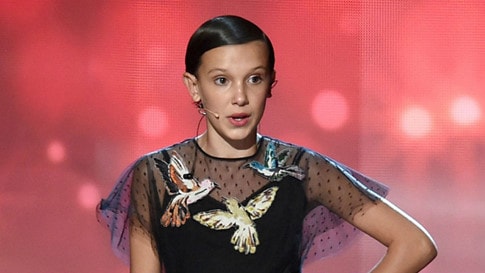 Millie Bobby Brown là diễn viên trẻ tuổi nhất góp mặt trong danh sách- Ảnh: AFP