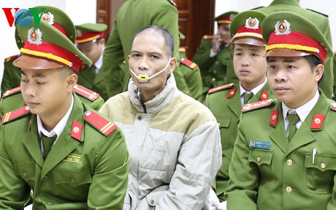 Bị cáo Doãn Trung Dũng tại phiên tòa sơ thẩm.