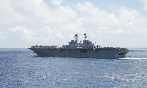 Tàu đổ bộ tấn công USS Bonhomme Richard. Ảnh: Popular Mechanics