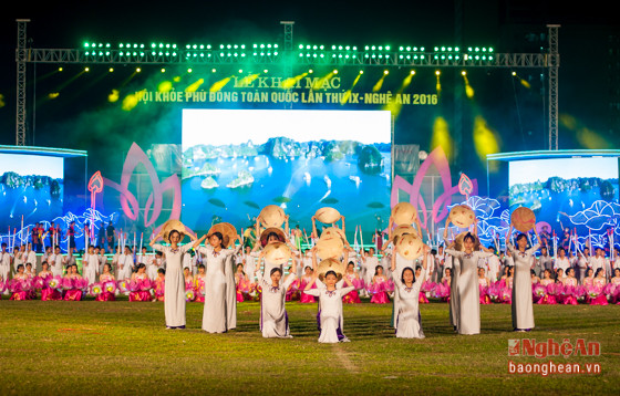 Lễ khai mạc Hội khỏe Phù Đổng được  tổ chức Thành phố Vinh