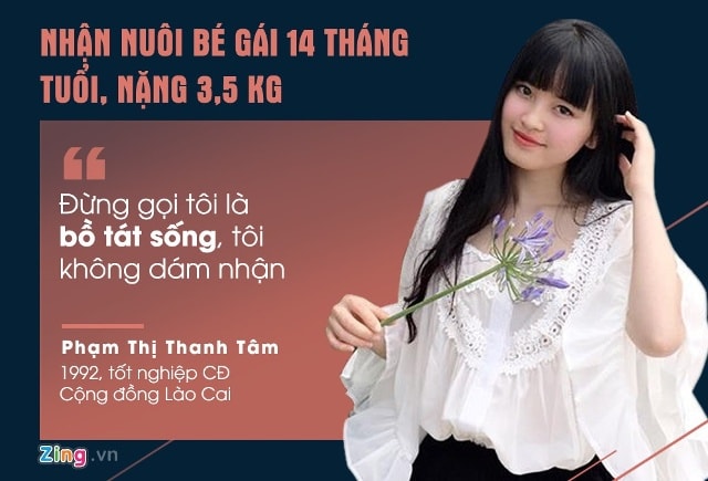 Câu chuyện Phạm Thị Thanh Tâm cứu sống bé gái 14 tháng tuổi nhưng chỉ nặng có 3,5 kg tại thôn Cát Cát (xã San Xả Hồ, huyện Sa Pa, tỉnh Lào Cai) từng trở thành tâm điểm trên mạng. Miệt mài đi xin sữa, tự đưa bé tới các bệnh viện chữa bệnh, nhận làm con nuôi, tấm lòng và nhân cách đẹp của 9X khiến nhiều người cảm phục.