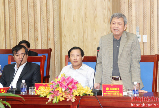 Ông Văn Thanh Liêm - Chủ tịch HĐQT Cty CP đầu tư SABECO Sông Lam.
