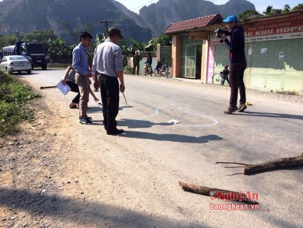 Hiện trường vụ án mạng.