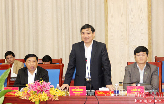Đồng chí Nguyễn Đắc Vinh ghi nhận những nỗ lực đầu tư của SABECO tại Nghệ An và mong muốn nâng cao hiệu quả trong thời gian tới.