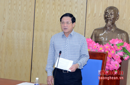 Đồng chí Lê Minh Thông - Ủy viên BTV Tỉnh ủy, Phó Chủ tịch UBND tỉnh, Trưởng ban chỉ đạo yêu cầu các thành viên nâng cao chất lượng hoạt động, quyết tâm đưa du lịch trở thành ngành kinh tế mũi nhọn của tỉnh.