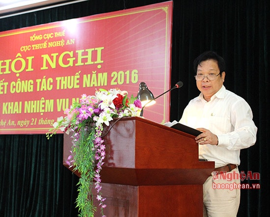 Ông Trần Đình Khôi - TP Kiểm tra nội bộ Cục Thuế tham luận về vấn đề kiểm tra nội bộ