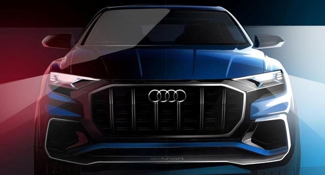 Bản phác thảo thiết kế của mẫu SUV hạng sang Audi Q8