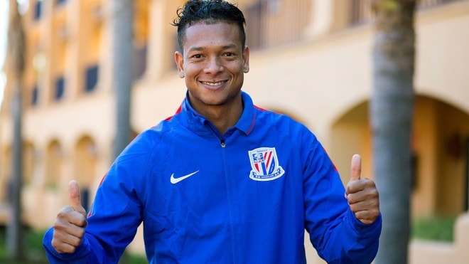 Freddy Guarin (Thân Hoa Thượng Hải)  Được mua về với giá 14 triệu đôla từ Inter Milan hồi tháng 1/2016.