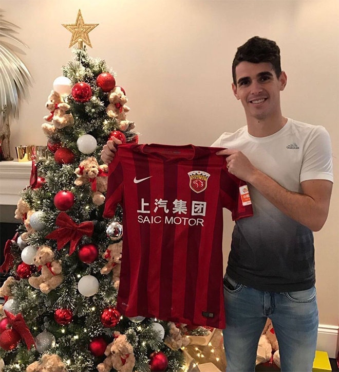 Oscar (Thượng Hải SIPG).  Được mua với giá 76 triệu đôla trong tháng 12/2016, từ Chelsea.