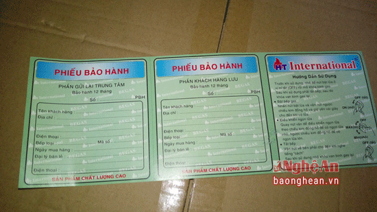 Phiêu bảo hành