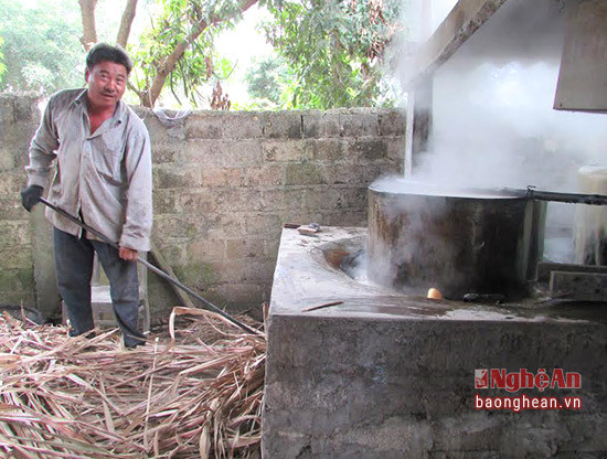 Các lò nấu mật mía ở Nghĩa Hưng đã 