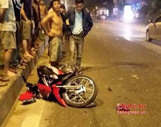 Hiện trường vụ tai nạn. (Ảnh Đức Hiếu)