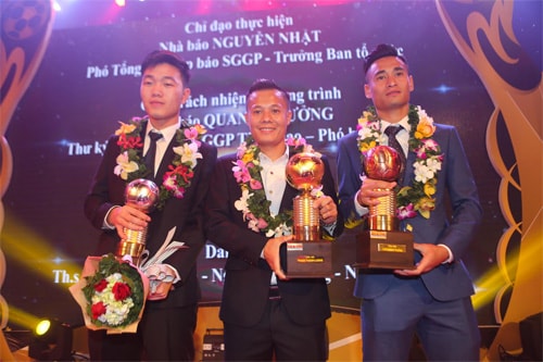 Lần lượt từ trái qua là Xuân Trường, Thành Lương và Minh Tuấn.