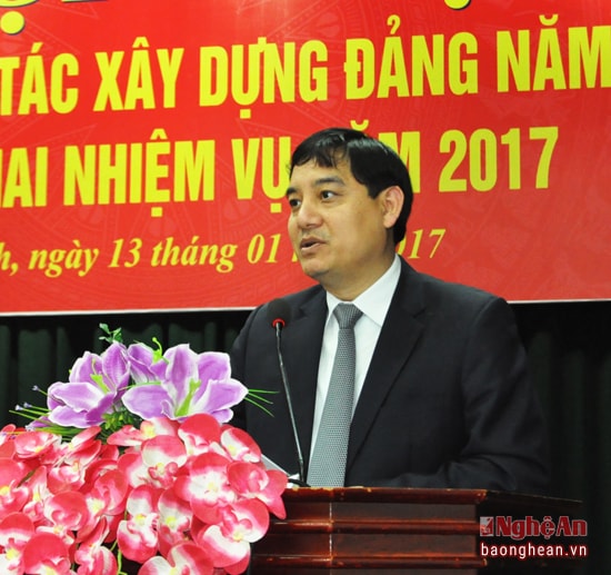 Đồng chí Nguyễn Đắc Vinh - Ủy viên Trung ương Đảng, Bí thư Tỉnh ủy chủ trì phiên làm việc