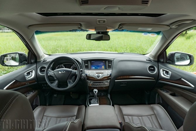 Nội thất Infiniti QX60 2016 cao cấp nhưng thiết kế chưa thực sự ấn tượng