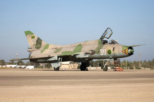 Máy bay Su-22 của không quân Libya. Ảnh: Photobucket