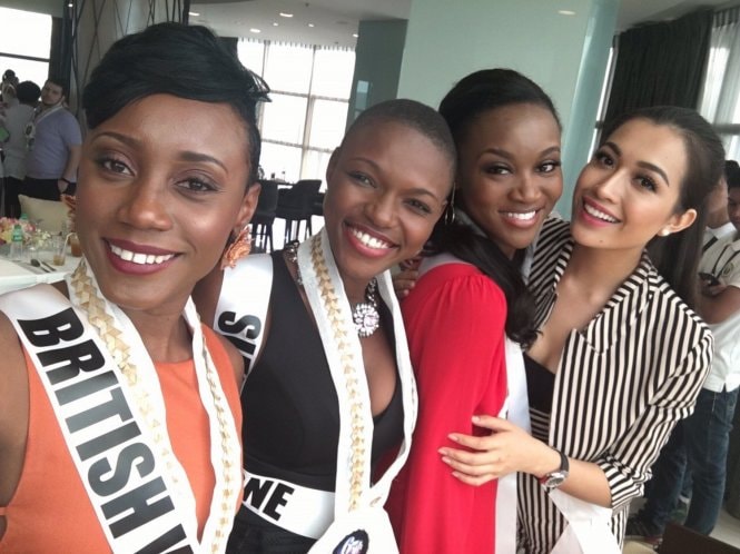 Lệ Hằng lọt top 5 thí sinh được yêu thích nhất ở Miss Universe 