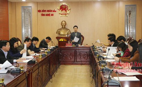 Đồng chí Nguyễn Xuân Sơn, Phó bí thư thường trực Tỉnh ủy, Phó chủ tịch HĐND tỉnh đánh giá cao nỗ lực của các ngành thuộc khối nội  chính trong việc phối hợp xử lý các vụ việc phức tạp trên địa bàn