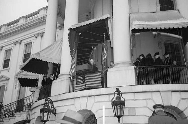Hình ảnh trong buổi nhậm chức tổng thống Mỹ của ông Franklin D. Roosevelt ngày 20/1/1945.