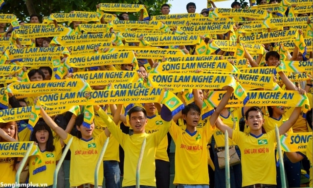 Sự đồng hành của CVĐ SLNA . Ảnh: Internet.