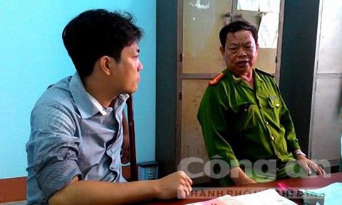 Phóng viên làm việc với công an huyện Chư Prông