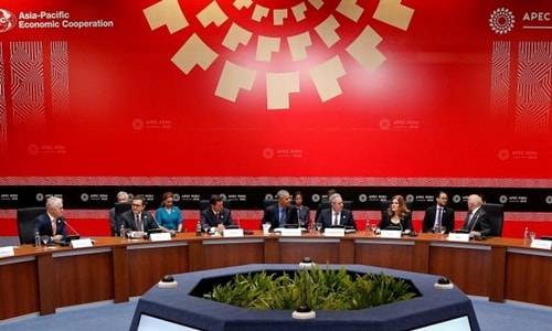 Đại diện các nước tham gia TPP tại APEC năm ngoái. Ảnh: Reuters