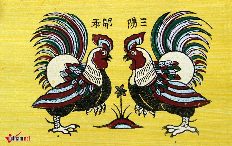 Giải mã cực thú vị 6 loại gà trong tranh Đông Hồ