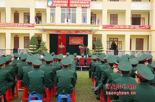 Quang cảnh buổi lễ phát động.