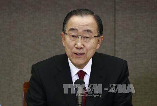 Cựu Tổng Thư ký Liên hợp quốc Ban Ki-moon. Ảnh: EPA/TTXVN