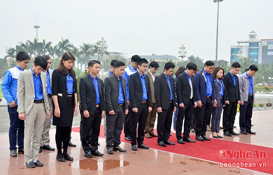 Đoàn đại biểu của tuổi trẻ Nghệ An