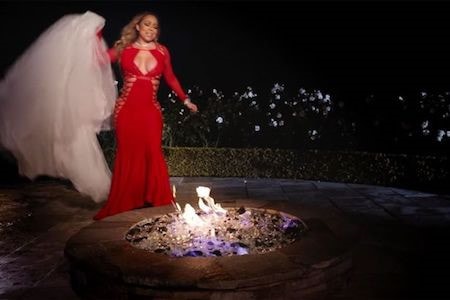 Mariah Carey đốt váy cưới trong MV mới