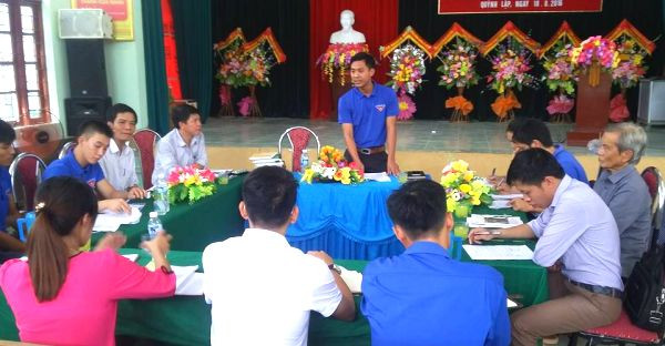 Thị đoàn Hoàng Mai giám sát về 5 năm triển khai, thực hiện Quy chế cán bộ Đoàn TNCS Hồ Chí Minh tại xã Quỳnh Lập.