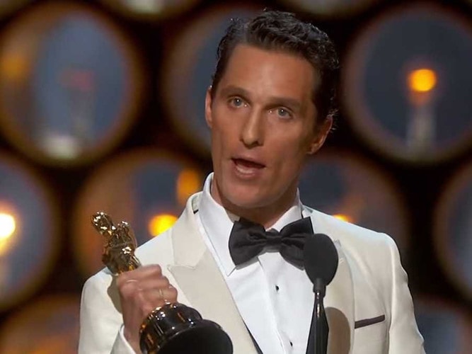 Matthew McConaughey - nam diễn viên từng giành giải Oscar tại trường Đại học Texas.