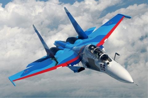 Su-30 của Không quân Nga.
