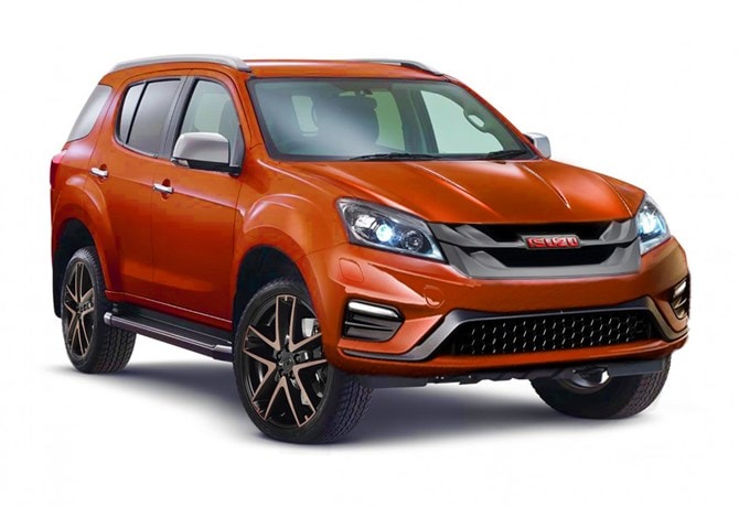 Isuzu mu-X 2017 có ngoại hình 