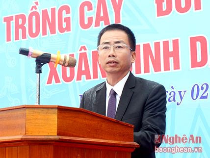Ông Đinh Quốc Quyền - Tổng giám đốc Cty CP xi măng Sông Lam. Ảnh Nguyên Sơn