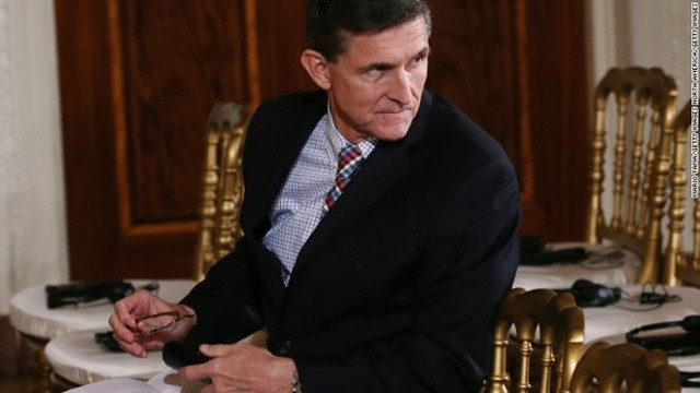 Cố vấn Flynn là một trong những cộng sự thân thiết và lâu năm của Tổng thống Trump trong Nhà Trắng hiện nay. Ảnh: Getty.