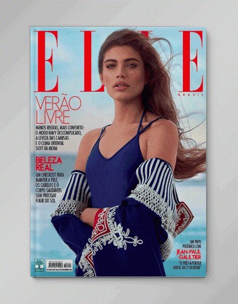 Valentina Sampaio từng xuất hiện trên trang bìa tạp chí Elle