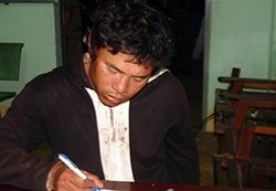 Nghi can đâm chết anh vợ bị bắt.