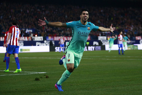 Barcelona thắng 1, hòa 2 trận khi đối đầu Atletico Madrid mùa này. Ảnh:  AFP