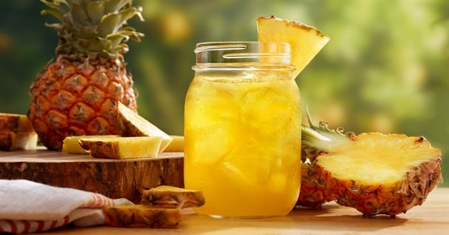 Dứa cung cấp đến 50% lượng vitamin C khuyến cáo hàng ngày cho cơ thể.