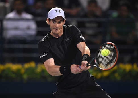Murray rất vất vả để vào bán kết tại Dubai. Ảnh: AFP