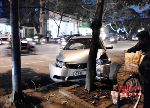 Hiện trường vụ tai nạn. Ảnh Phương Thảo